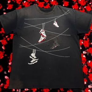 VTG 90s Jordan Telephone Lines Rare Distressed Tshirt Size 2XL